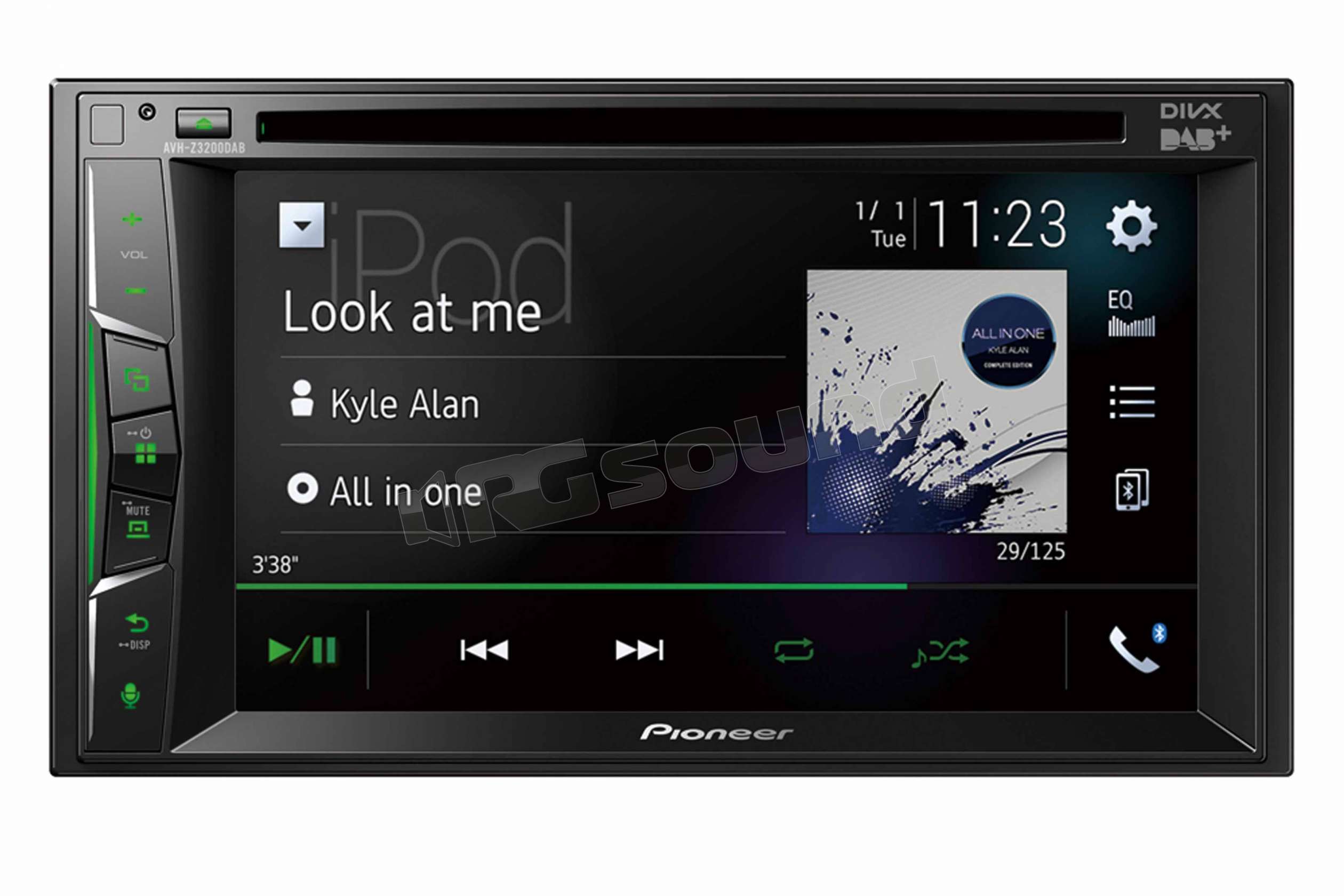 Pioneer AVH Z3200DAB Con Apple CarPlay Bluetooth USB Monitor Auto