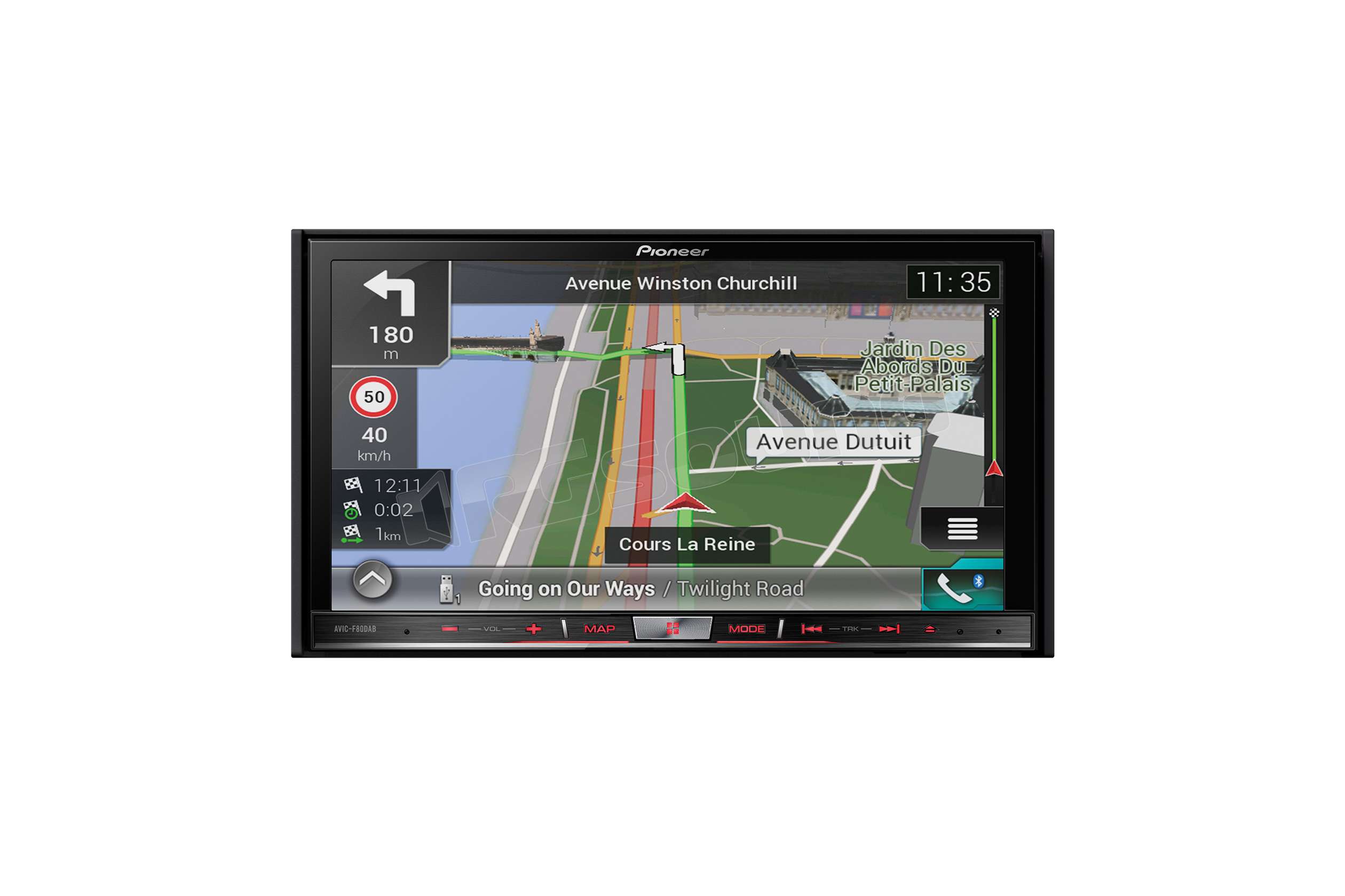 Pioneer AVIC F80DAB Navigatore 7 Lettore CD DVD DAB Apple CarPlay