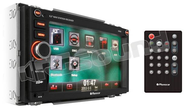 Phonocar VM066 | Monitor auto 1 e 2 Din Car multimedia - Monitor 2 Di