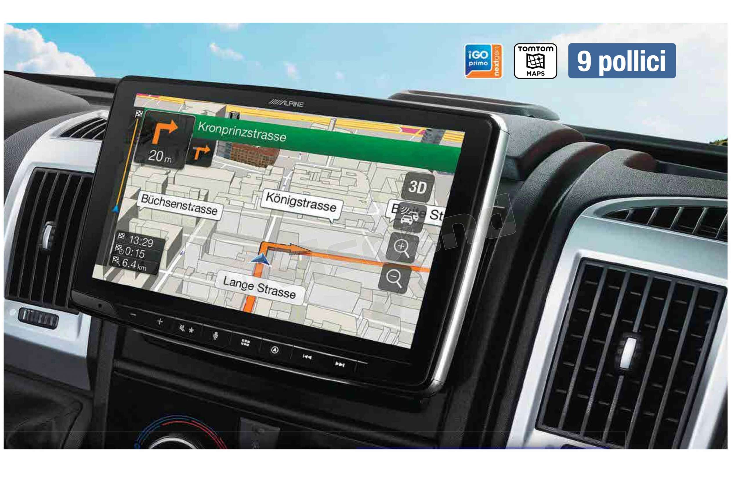 Supporto da cruscotto per iPad e Tablet per navigazione GPS, musica e  servizi auto 