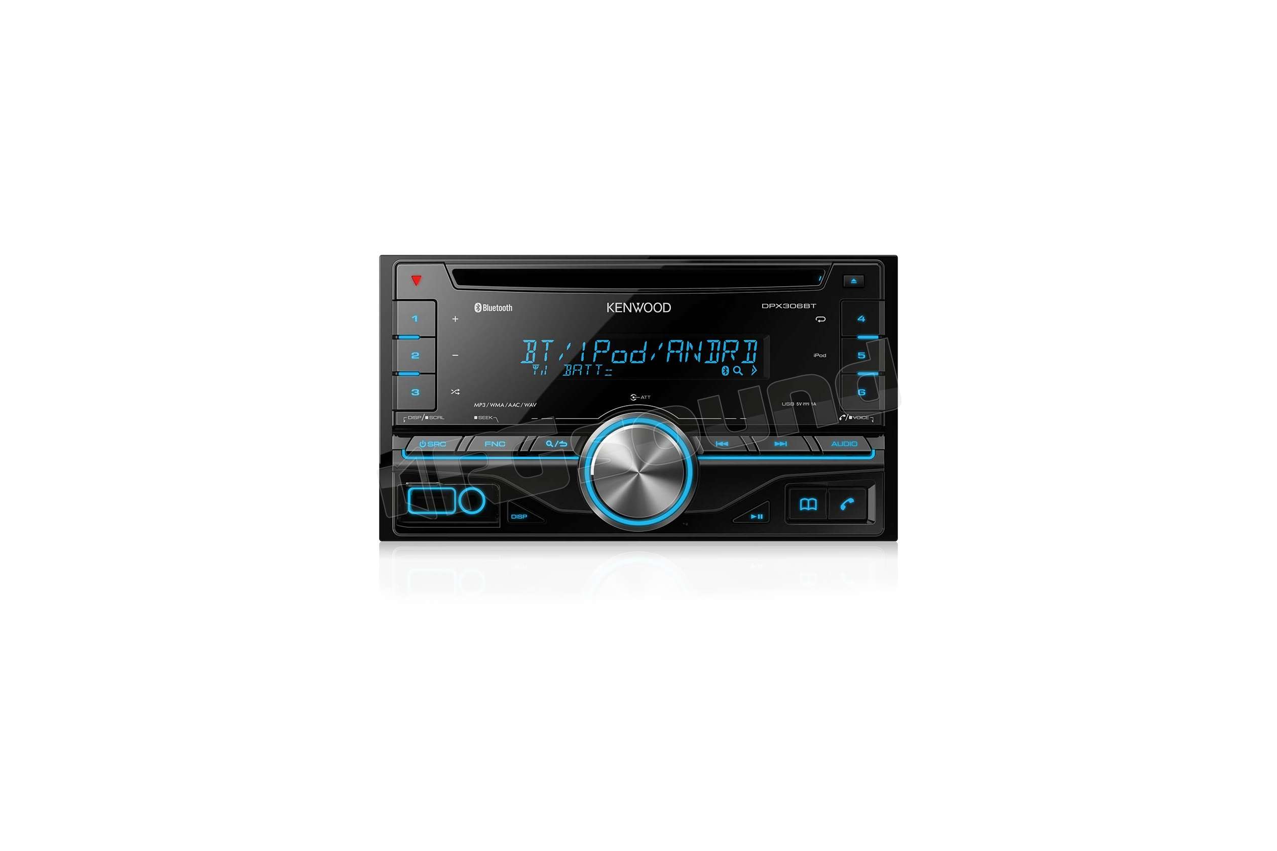 Kenwood dpx306bt как подключить блютуз