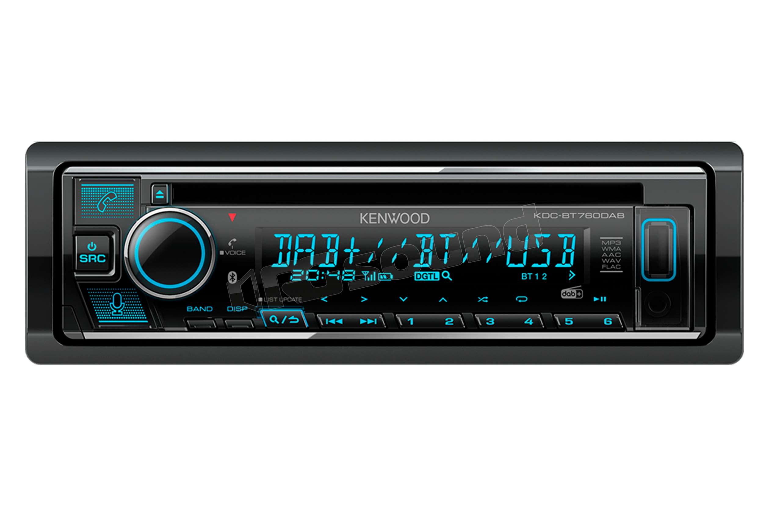 Kenwood Kdc Bt Dab Autoradio Con Cd Usb Tuner Dab Bluetooth E As