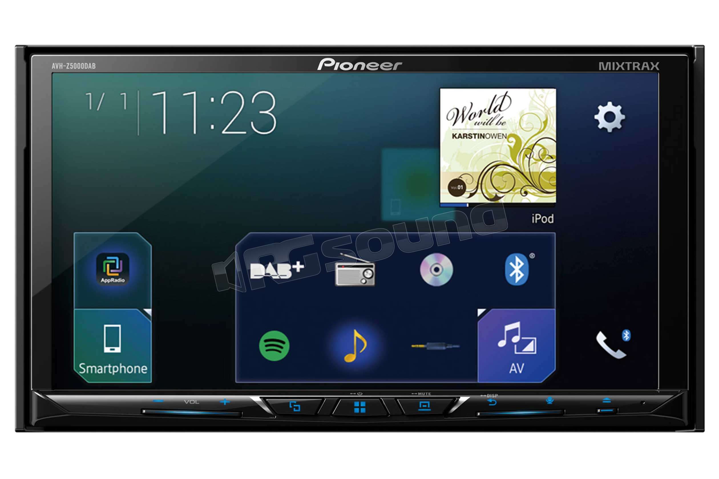 Pioneer 7 tft touch bluetooth dvd sd 4x60w инструкция bluetooth подключение