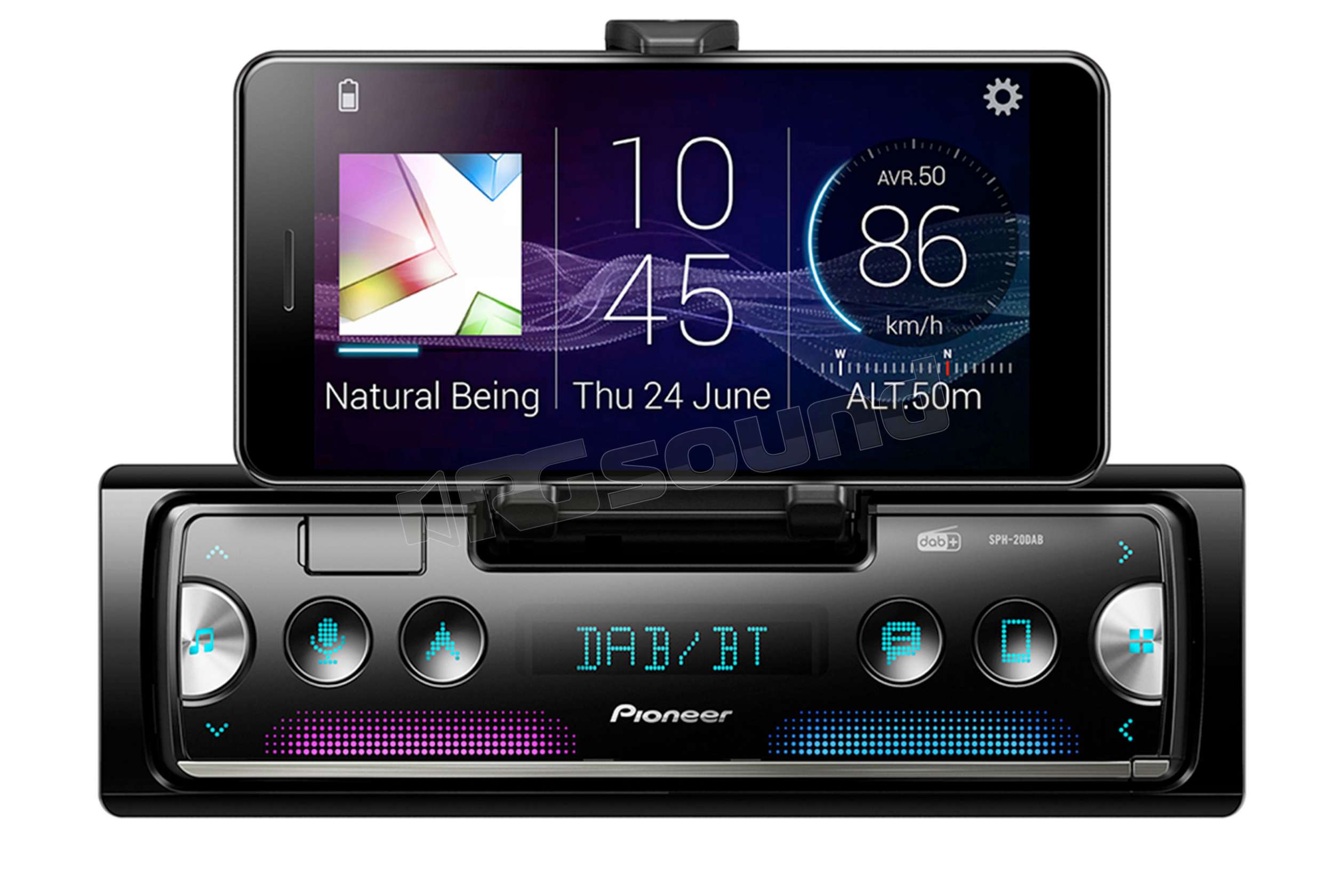 Pioneer SPH20DAB smart radio con Bluetooth, DAB, USB e collegamento d