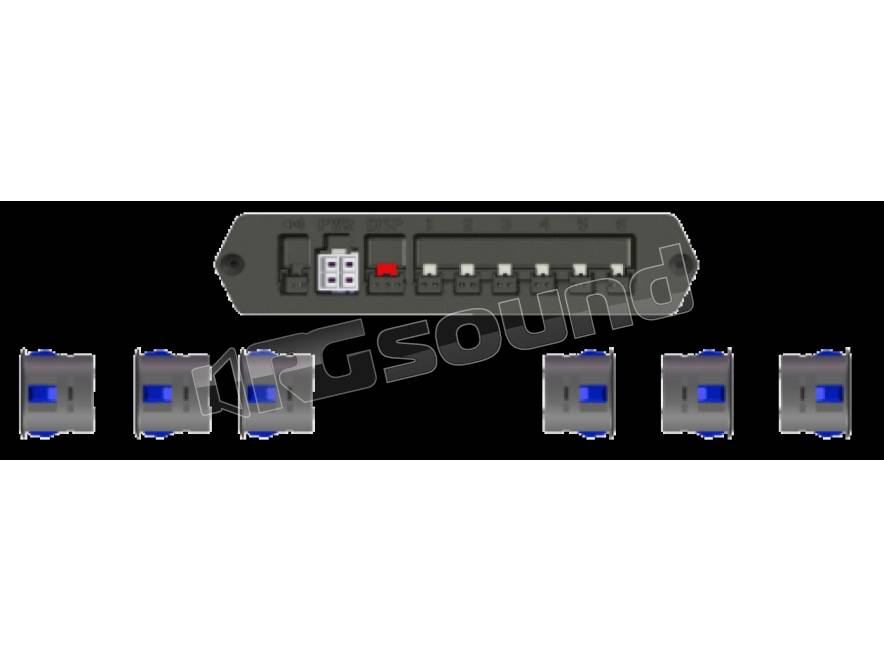 sensori parcheggio Kit Sensori Parcheggio Wireless Auto Radar Backup  Parktronic Ricarica Solare Automatica Monitor LCD Rilevatore Assistenza  Retromarcia Sensori Radar (Color : Schwarz, Dimensione : :  Elettronica